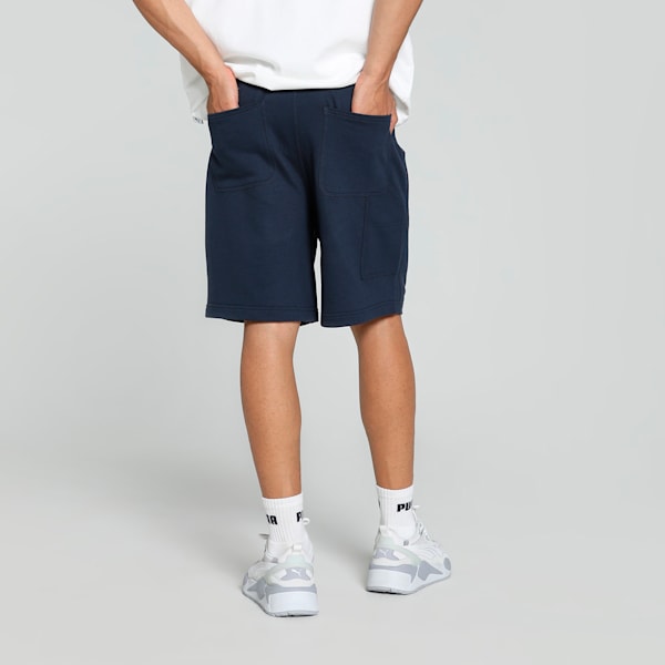 DOWNTOWN Men's Relaxed Fit 8" Shorts, Club Navy, extralarge-IND